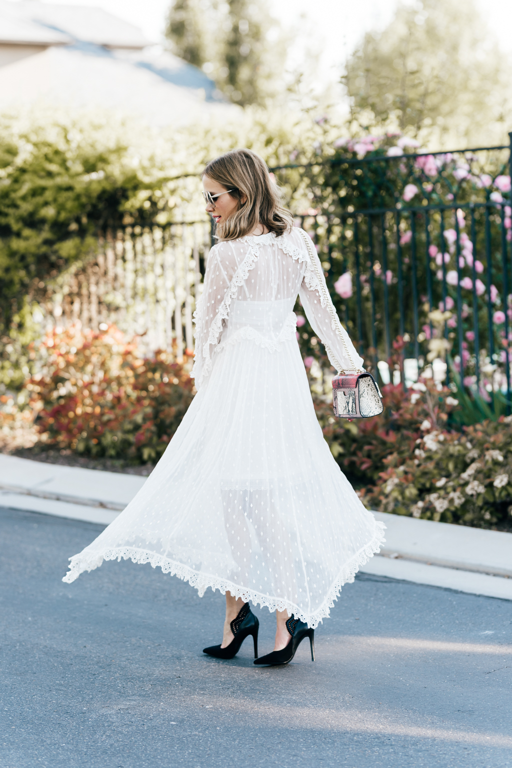 cheap white flowy dress