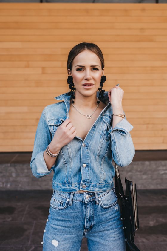 Fashion denim jacket 2018 trend