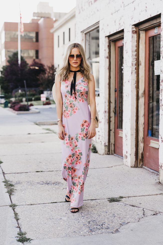 4 Summer Trends to Wear With Your Strappy Sandals  Floral maxi dress  outfit, Floral dress outfits, Style